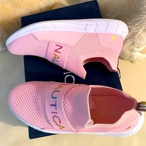 Nautical Big Girl  athletic shoes ( size 4)